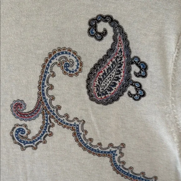 J. Jill Paisley Patterned Cream Sweater/Cardigan - Picture 5 of 7